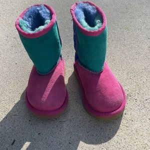 Hardly worn patchwork UGG boots size 7